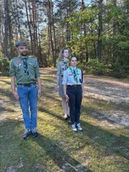 Spotkanie z harcerkami z Harcerskiego Szczepu Puszczy Barlineckiej 