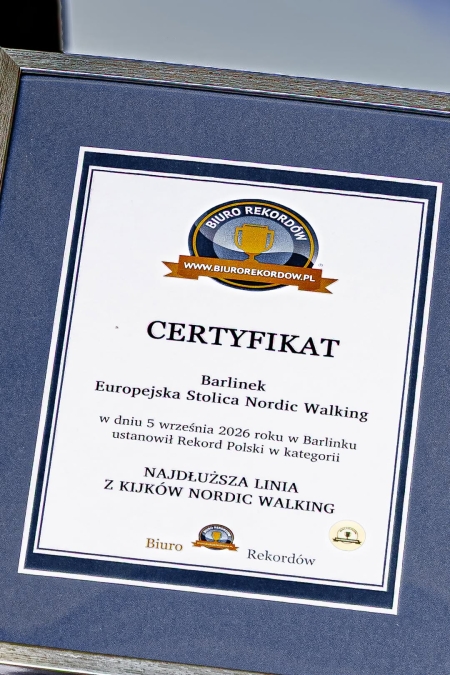 XII Mistrzostwach Nordic Walking w Barlinku. 